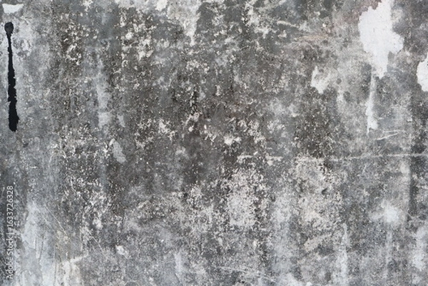 Fototapeta close-up view of an old, weathered concrete wall. 