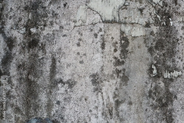 Fototapeta close-up view of an old, weathered concrete wall. 