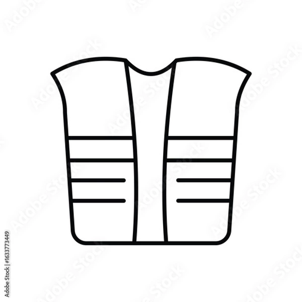 Fototapeta Protectiove Clothes Icon vector