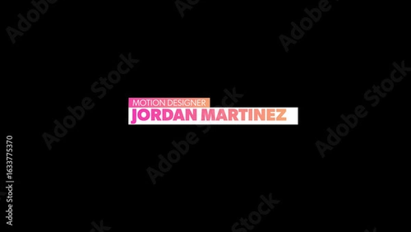 Fototapeta Gradient Lower Third 01