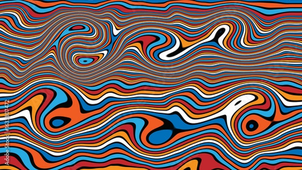 Fototapeta Vector abstract liquid multi colors background. Marble effect texture

