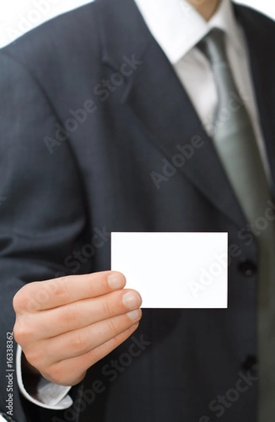 Fototapeta Let me give you my card