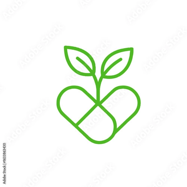 Fototapeta Pharmacy Capsul 2 Logo Vector Template