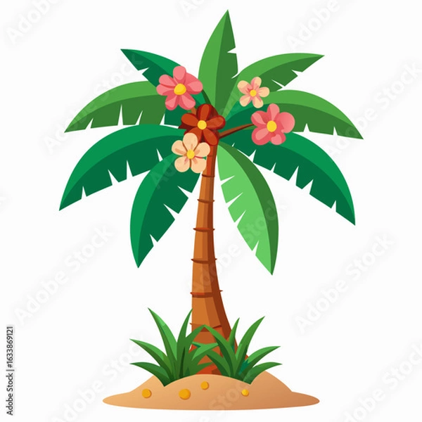 Fototapeta tropical palm tree