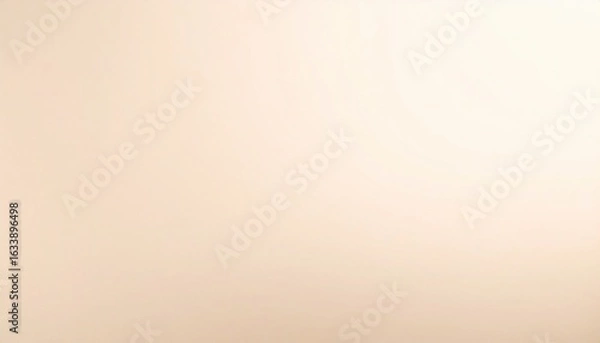 Fototapeta Warm beige studio background with soft gradient lighting and smooth surface.

