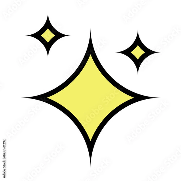 Fototapeta sparkle star icon. simple star burst symbol.