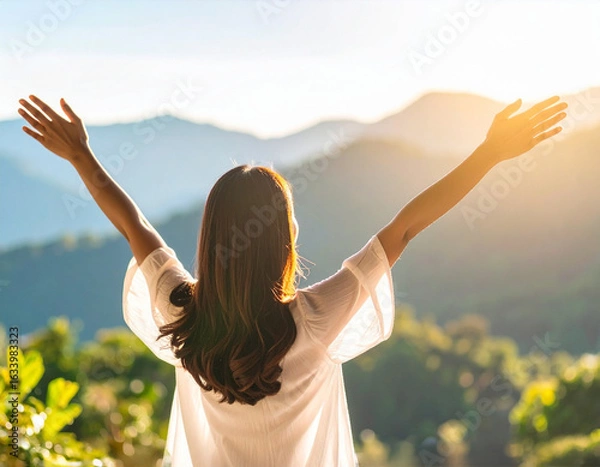 Fototapeta リラックスした女性