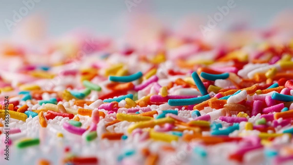 Obraz Rainbow sprinkles macro with soft background