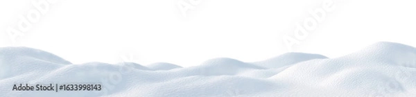 Obraz Frozen Nature png Covered in Soft White Blanket