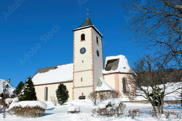 Obraz Winter in Breitnau in the Black Forest, Germany