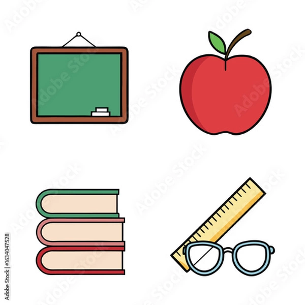 Fototapeta teacher vector bundle.