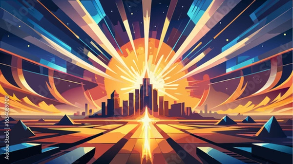 Fototapeta fractal realms abstraction