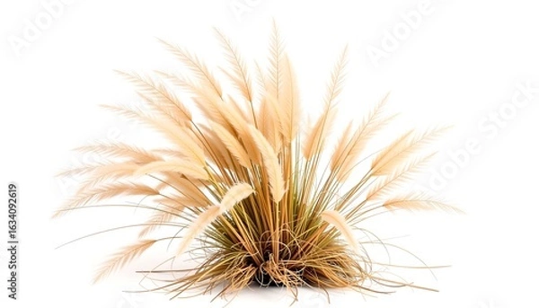 Obraz An image of Pampas Grass. The Pampas Grass is in full bloom. It looks vibrant and natural.