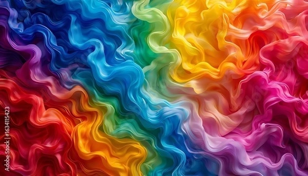 Fototapeta An Abstract Background of Flowing and Marbled Colors