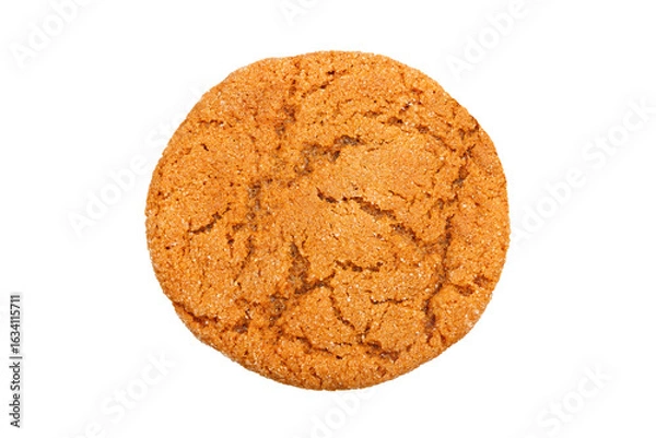 Obraz Ginger molasses cookie isolated on white