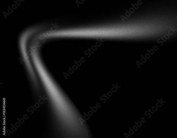 Fototapeta Monochrome abstract dark gradient, black white grainy background, noise texture banner header backdrop design