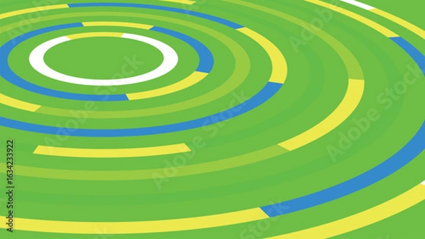 Fototapeta サークルの抽象的サイバーイメージ背景　夏色