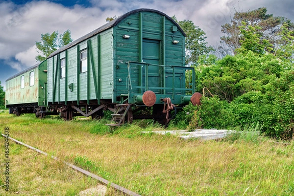 Obraz stillgelegter Eisenbahnwaggon