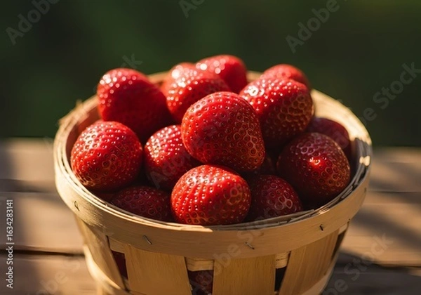Obraz Fresh Strawberries in Sunlight