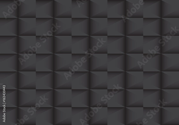 Fototapeta Modern black and white geometric vector pattern abstact background