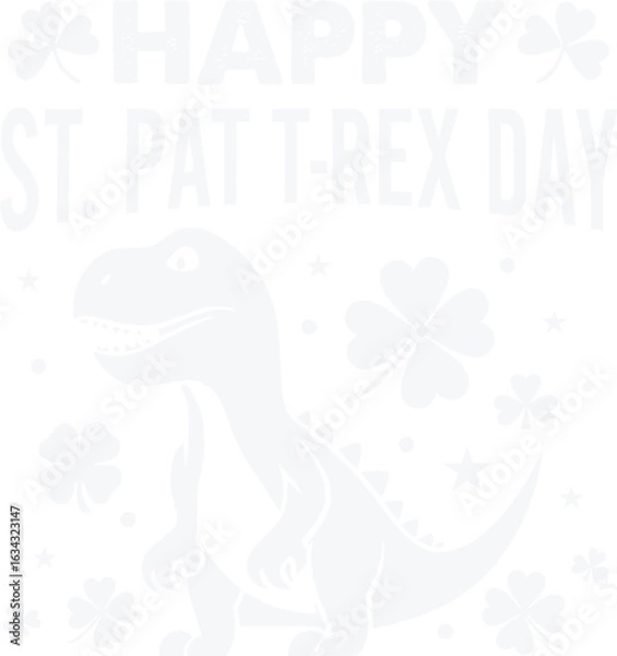 Obraz Happy St Pat Trex Day Dino St Patricks Day