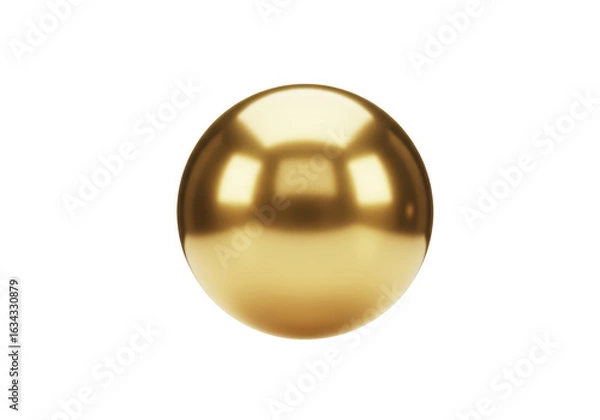 Obraz Isolated Shiny Gold Sphere