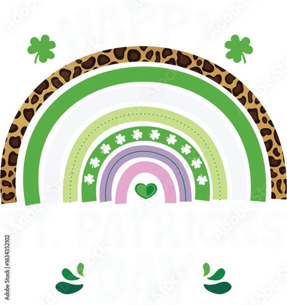 Obraz Happy St. Patricks Day Rainbow