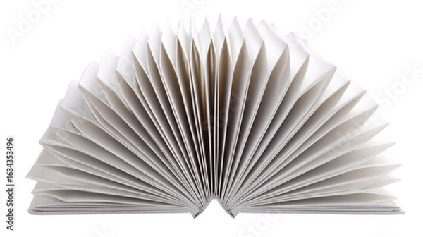 Fototapeta An individual accordion folder, white background --ar 16:9