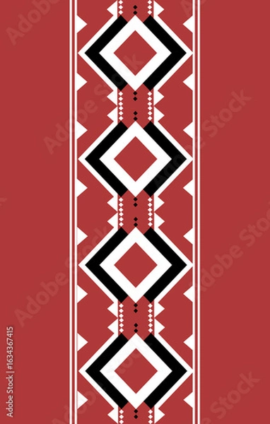 Fototapeta Tribal Ethinc Ztec Seamless Pattern Peruvian Aztec Artwork Vector colorful vintage pattern