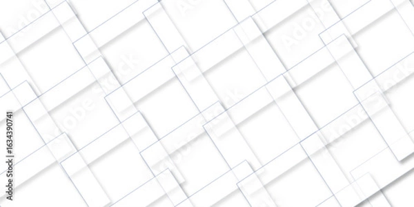 Fototapeta Futuristic Geometric 3D Tile Pattern. Luxury Abstract 3D tiles. Digital Cubes Abstract Background