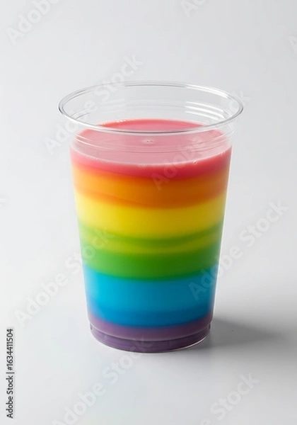 Fototapeta 虹色のゼリー層