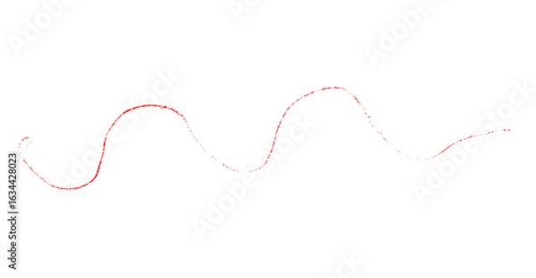 Fototapeta Red pencil hand writing rhythm set on transparent background