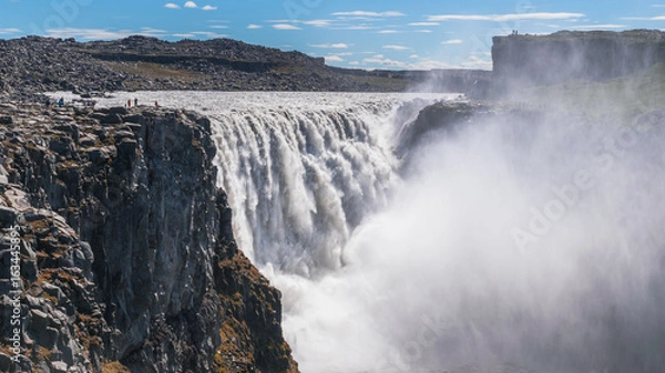 Obraz Dettifoss waterfall full view