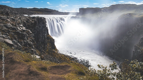 Obraz Dettifoss waterfall long exposure