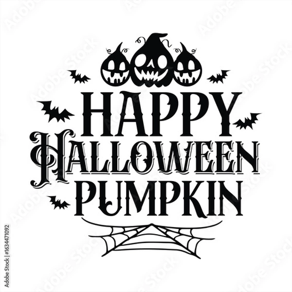 Obraz happy halloween pumpkin