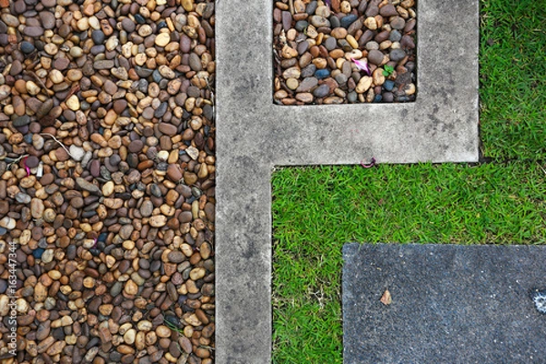 Obraz grass and stone