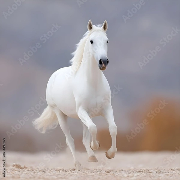 Fototapeta High-Resolution Equine Portrait Capturing Dynamic Movement and Structural Anatomy for Equine Photography and Veterinary Diagnostics