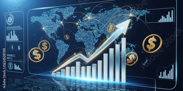 Fototapeta Global Business Strategy Concept