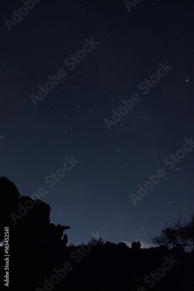 Obraz 夜空に輝く星