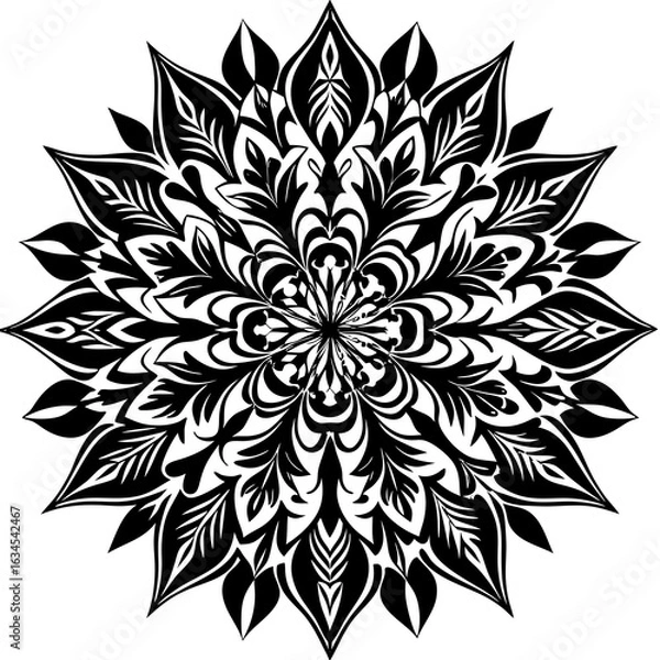 Fototapeta Abstract flower icon