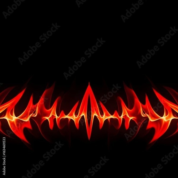 Fototapeta Generative AI, Abstract background image of flames