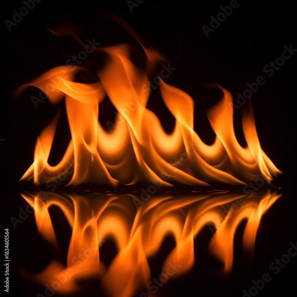 Fototapeta Generative AI, Abstract background image of flames