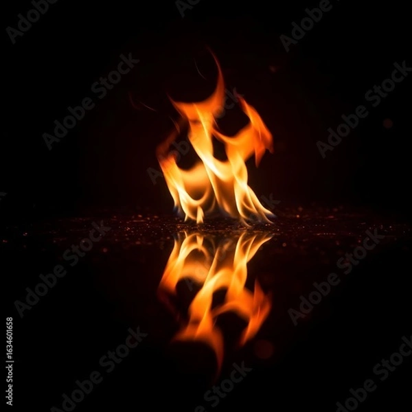 Fototapeta Generative AI, Abstract background image of flames