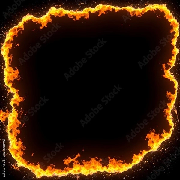 Fototapeta Generative AI, Abstract background image of flames