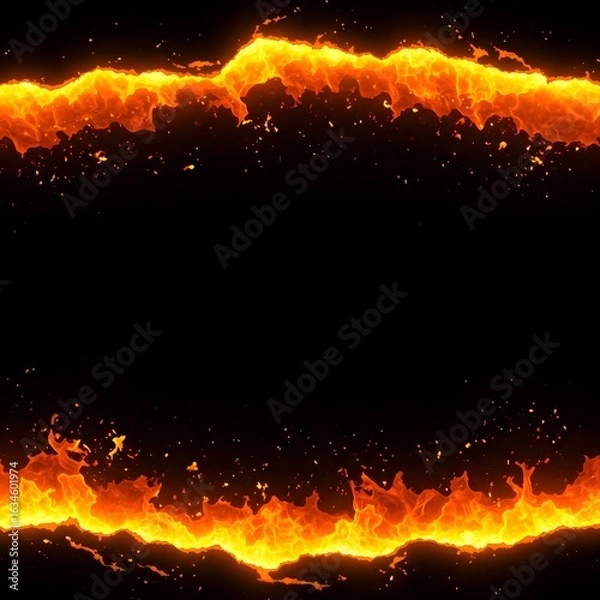 Fototapeta Generative AI, Abstract background image of flames