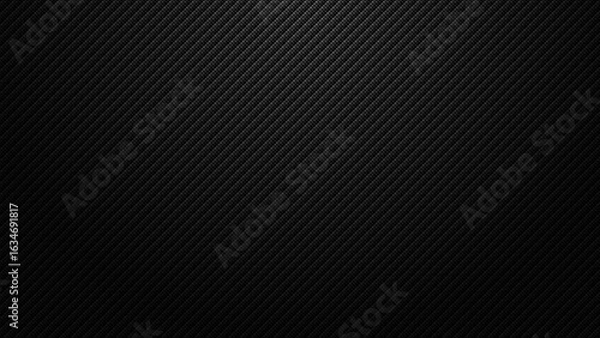 Fototapeta Black carbon fiber texture background pattern design for dark modern wallpaper and backdrop material