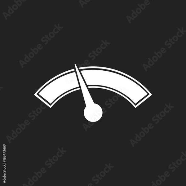 Fototapeta Dashboard vector icon. Level meter speed vector illustration.