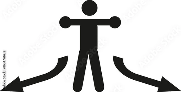 Obraz Interconnected Zigzag Arrows Vector Icon Set Direction Flow, Path, and Process Symbols
