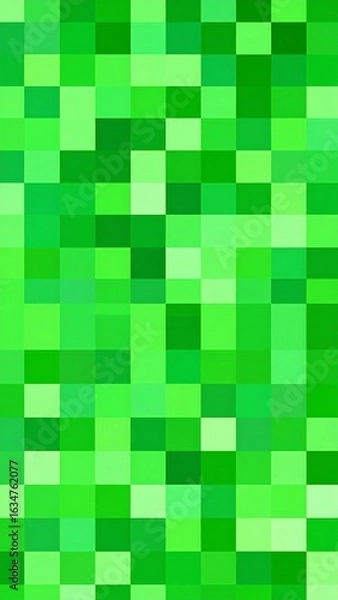 Fototapeta Abstract green pixel pattern