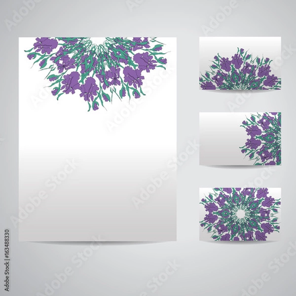 Obraz Set of blank templates.